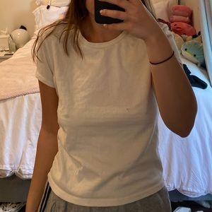 White Reformation Jeans t-shirt